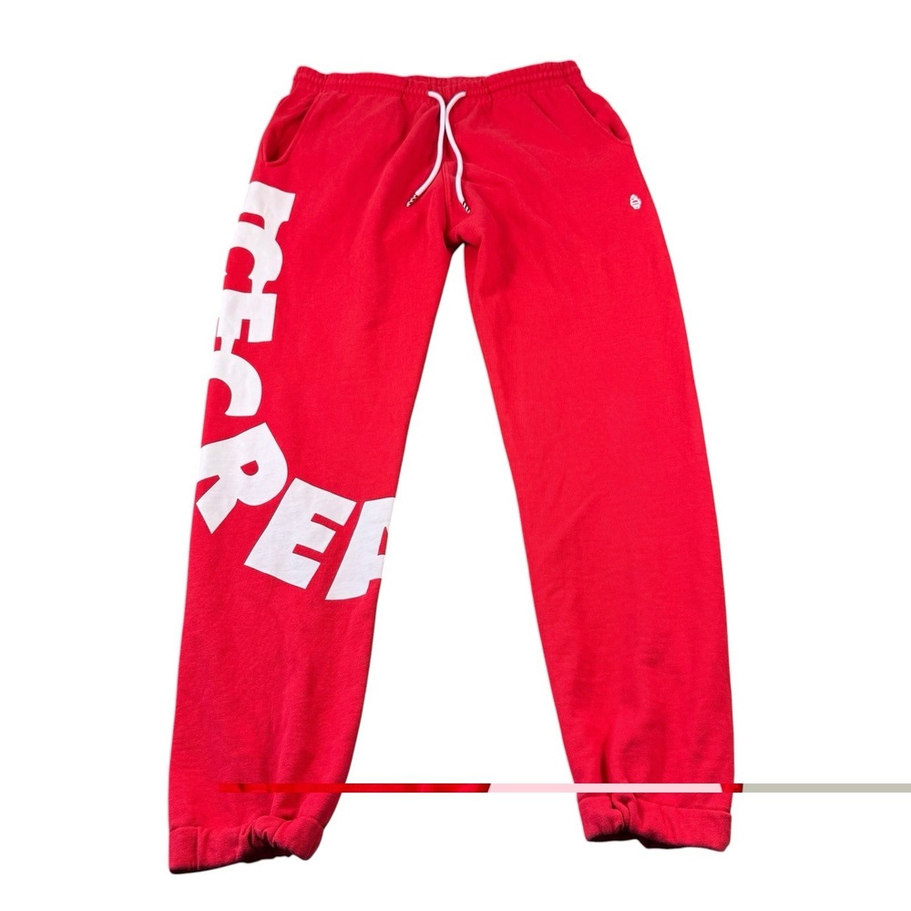 Icecream Red White Spellout Drawstring Men's Jogger Pant Size XL
